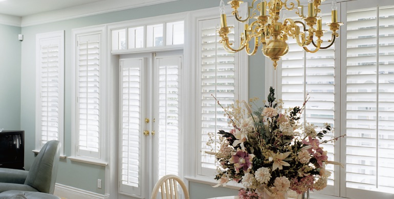 Cincinnati sunroom polywood shutters